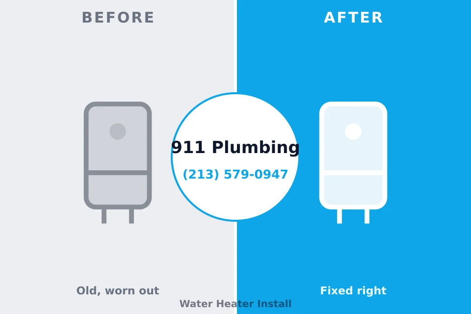 Before and after: plumbing company Hart, MI